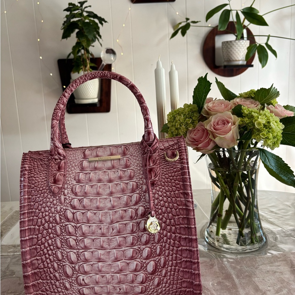 Brahmin Small Caroline Believe Ombré Melbourne Genuine Leather - Picture 9 of 14